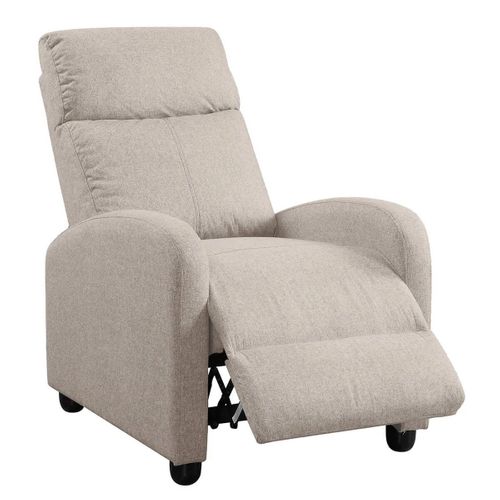 Fauteuil Relax Pushback Tissu Gris Taupe - Camberra