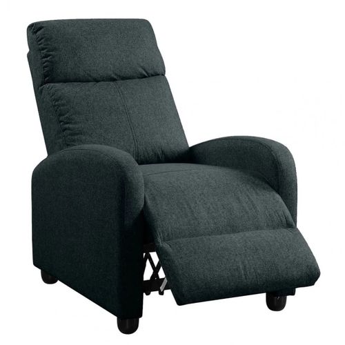 Fauteuil Relax Pushback Tissu Gris Foncé - Camberra