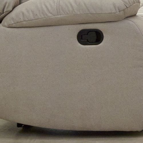 Fauteuil Relax Manuel Tissu Beige - Jans