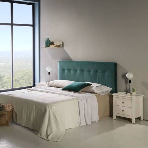 Chevet 2 Tiroirs Bois Massif Coloris Blanc - Fred