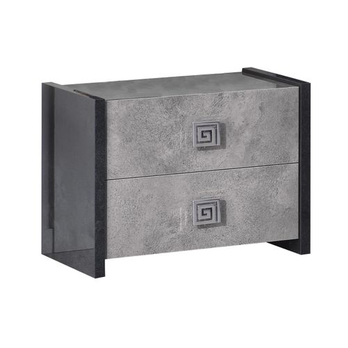 Ensemble Lit 140x190cm Avec LEDs + 2 Chevets - Hyde