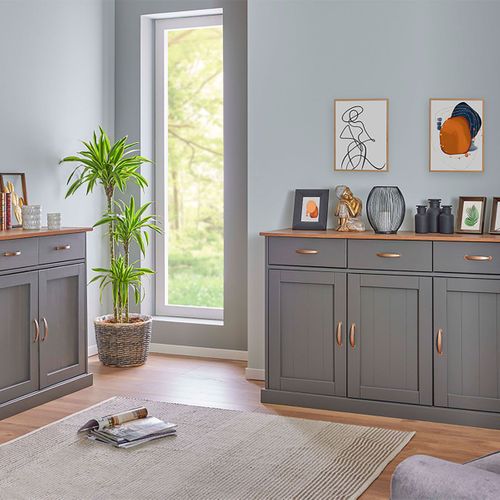 Pack Séjour 2 Buffets De Rangement En Pin Massif - Melina