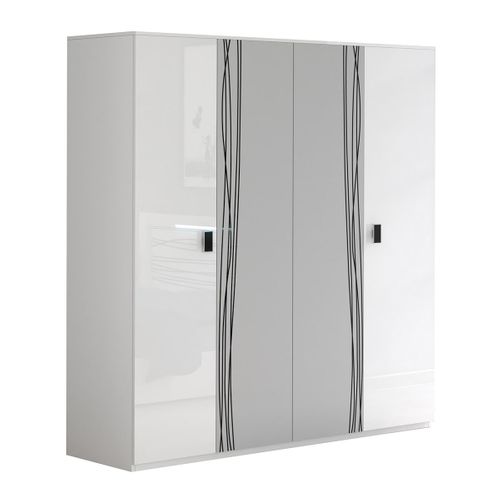 Pack Lit 140x190cm Sérigraphié Avec LEDs + Armoire - Cadiry