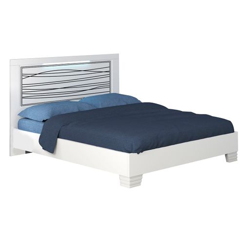 Pack Lit 140x190cm Sérigraphié Avec LEDs + Armoire - Cadiry