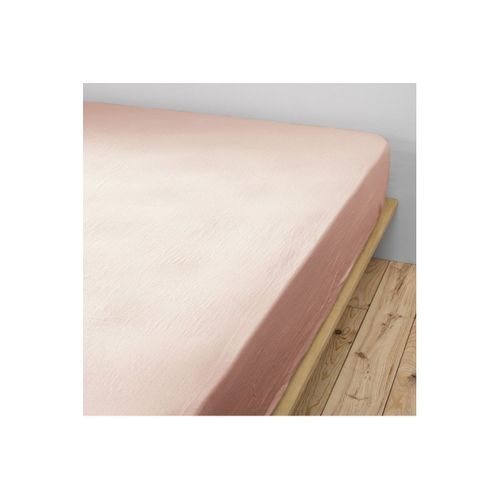 Drap Housse 180x200cm Gaze De Coton Guimauve - Ourea