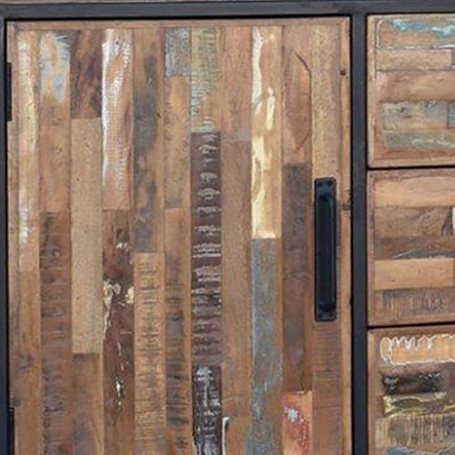Buffet 2 Portes 3 Tiroirs Manguier Massif Recyclé - Nessa