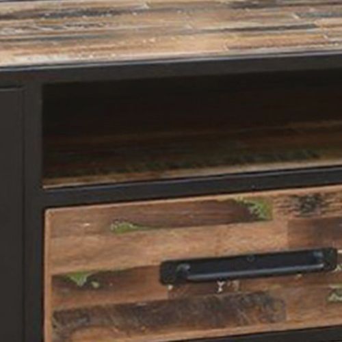 Meuble TV 3 Tiroirs Manguier Massif Recyclé - Nessa