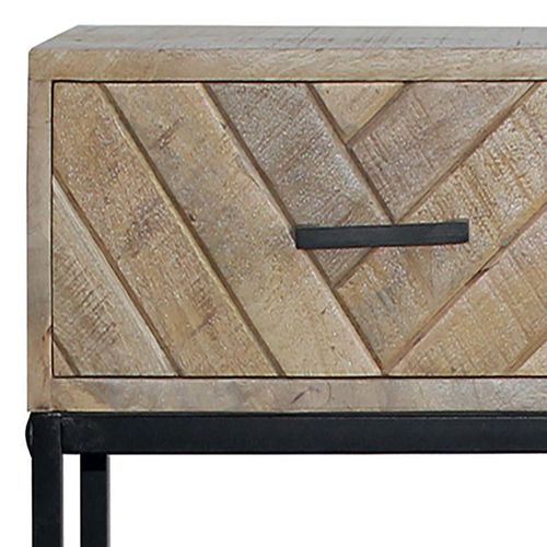 Table Basse 2 Tiroirs En Manguier Massif - Manko