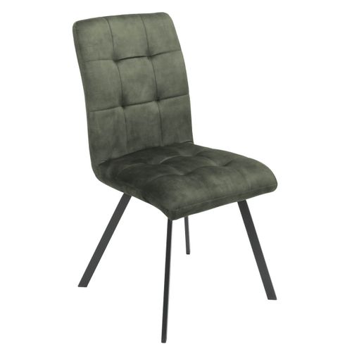 Lot De 6 Chaises Capitonnées Vert - John