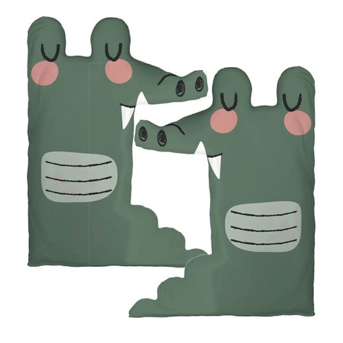 Coussin Décoratif 37,5x50 Cm Coton Forme Croco - Meiko