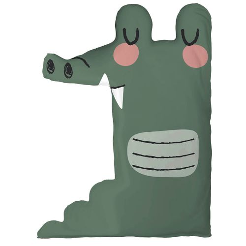 Coussin Décoratif 37,5x50 Cm Coton Forme Croco - Meiko