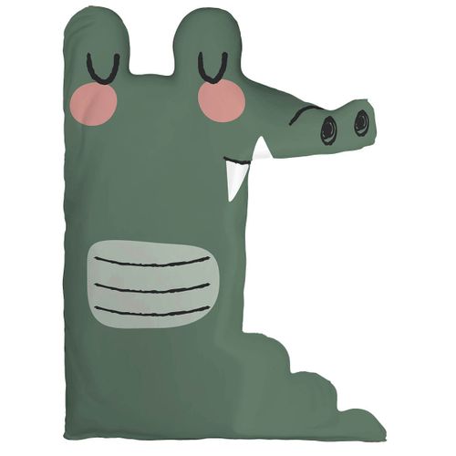 Coussin Décoratif 37,5x50 Cm Coton Forme Croco - Meiko