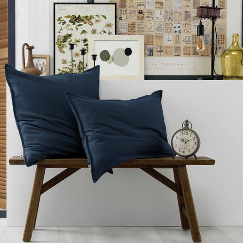 Taie D'oreiller 50x70cm Flanelle De Coton Coloris Nuit - Hedda