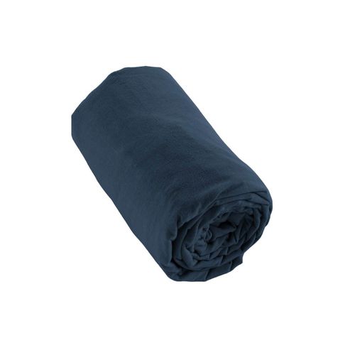Drap Housse 160x200cm Flanelle De Coton Coloris Nuit - Hedda