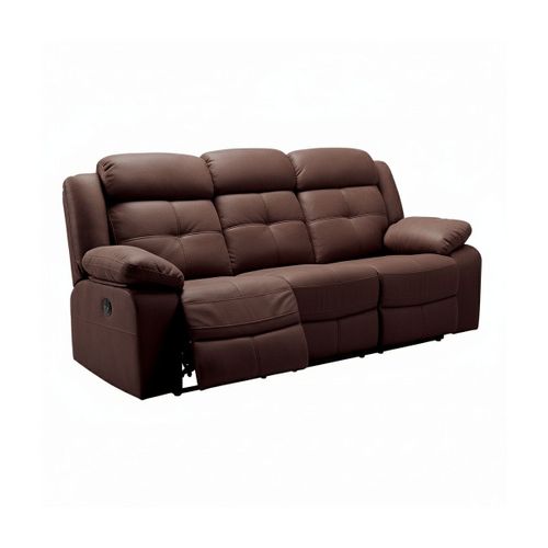 Canapé Relax Manuel 3 Places Chocolat - Fabares