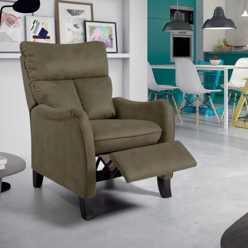 Fauteuil Relax Manuel Coloris Sable - Oviedo