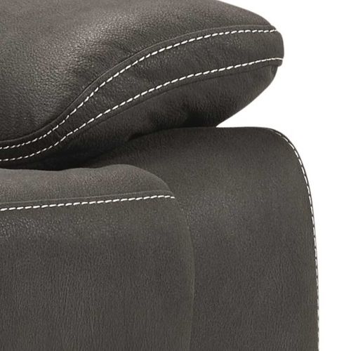 Fauteuil Relax Manuel Tissu Gris - Fabares