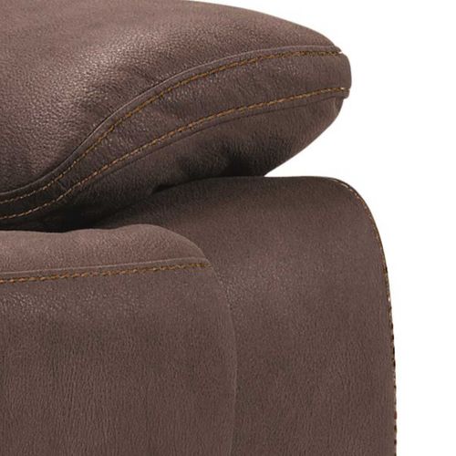 Canapé 3 Places + Fauteuil Relax Electrique Chocolat - Fabares