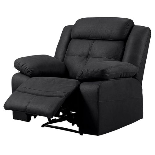 Canapé 3 Places + Fauteuil Relax Electrique Gris - Fabares