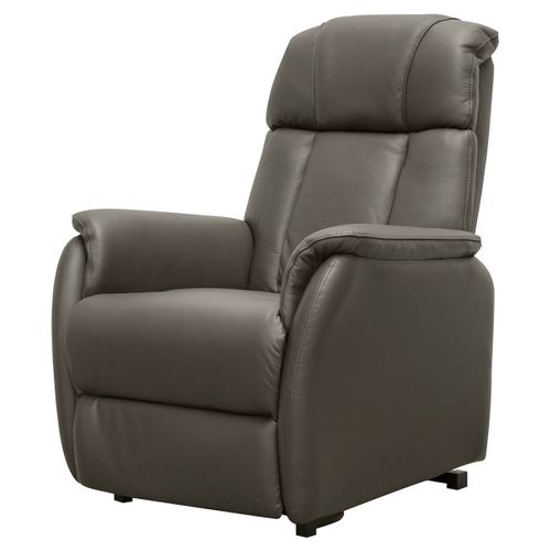 Fauteuil Relax Et Releveur Electrique Cuir Taupe - Tamise