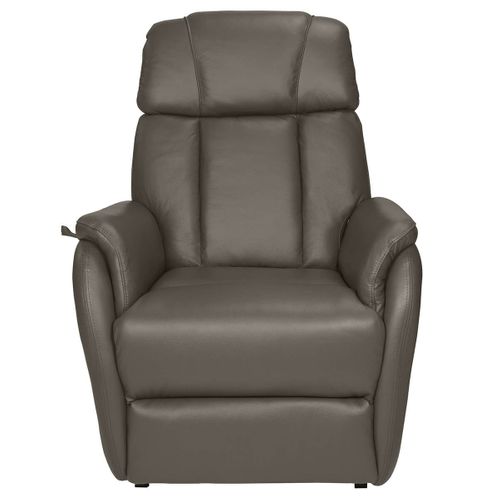 Fauteuil Relax Et Releveur Electrique Cuir Taupe - Tamise
