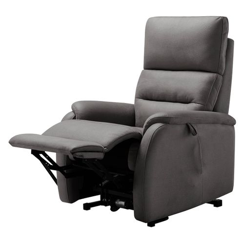 Fauteuil Relax Et Releveur Electrique Tissu Gris - Adria