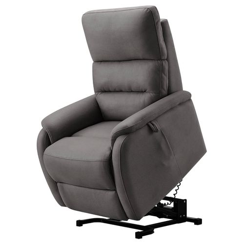 Fauteuil Relax Et Releveur Electrique Tissu Gris - Adria
