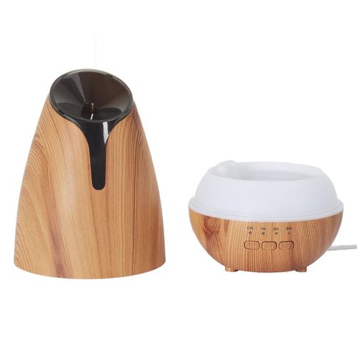 Diffuseur D'huile Essentielle USB 120ml, Design Bois Naturel Pour Votre Salon - Cilor