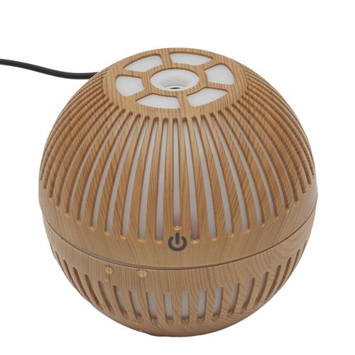 Diffuseur D'huile Essentielle Bois Rond, Design Compact Et Pratique - Eronix