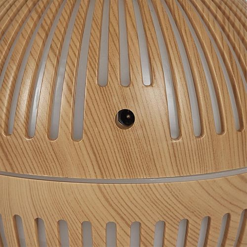 Diffuseur D'huile Essentielle Bois Rond, Design Compact Et Pratique - Eronix