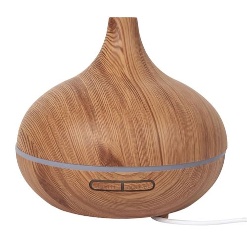 Diffuseur D'huile Essentiel LED Avec Finition Bois, Ambiance Parfumée Et Élégante Pour Maison - Gim