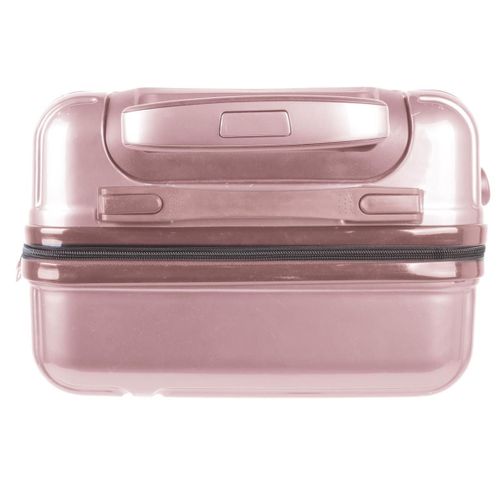 Lot De 3 Valises Rose - 49l 65l 105l, Coque Rigide En Polycarbonate, Roues Pivotantes 360° - Opal