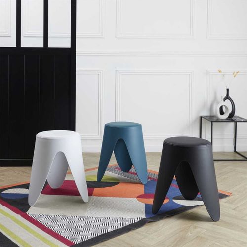Tabouret Noir 46 Cm - Qaris