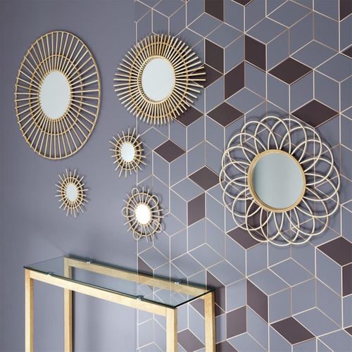 Lot De 3 Miroirs Ronds En Rotin Ø28 Cm - Demia