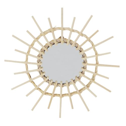 Lot De 3 Miroirs Ronds En Rotin Ø28 Cm - Demia