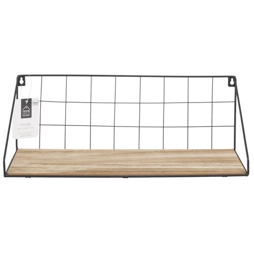 Étagère Murale Rectangulaire Bois Métal - Parik