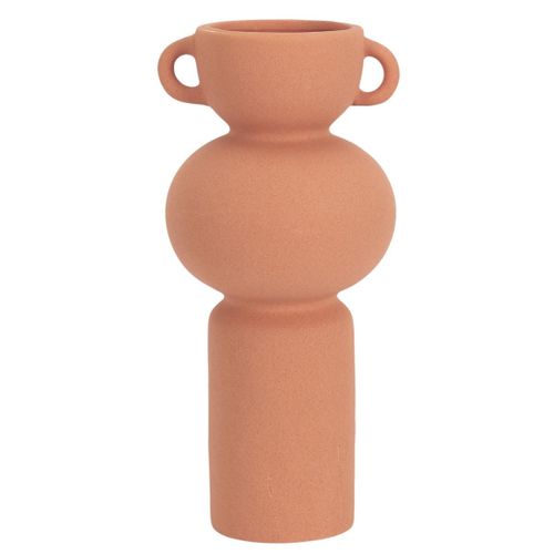 Vase Anse Céramique Terracotta Artiste 25,5cm - Samir