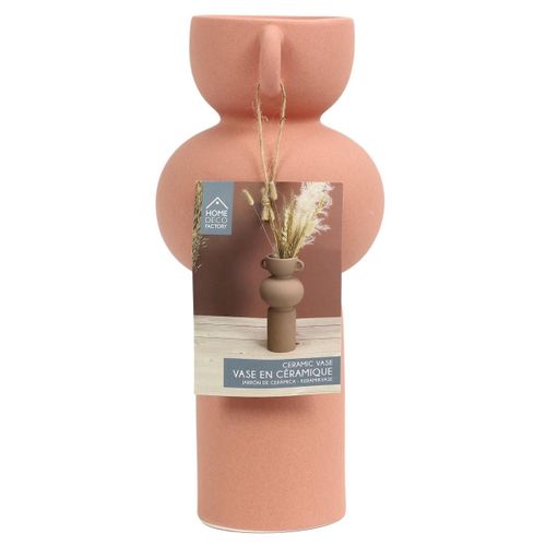 Vase Anse Céramique Terracotta Artiste 25,5cm - Samir