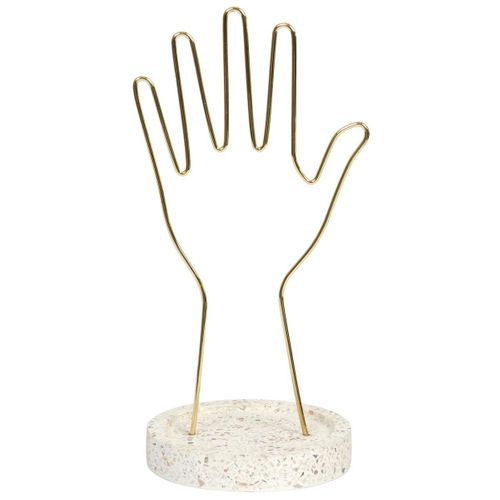Porte-bijoux Main En Métal Avec Support Terrazzo - Tavis