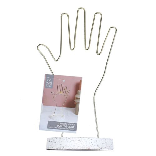 Porte-bijoux Main En Métal Avec Support Terrazzo - Tavis
