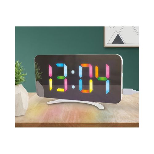 Réveil LED Miroir Rgb 2 En 1 - Yalor