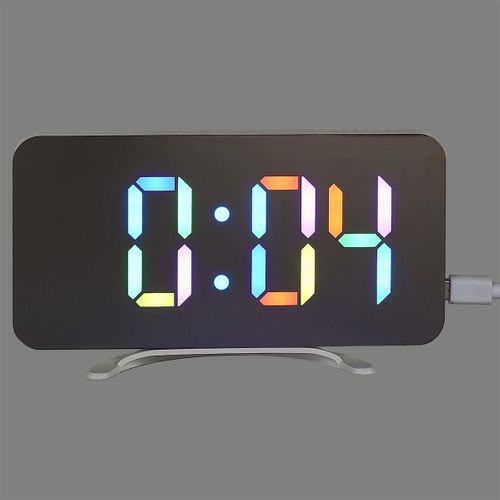 Réveil LED Miroir Rgb 2 En 1 - Yalor