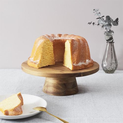 Présentoir à Gâteau Acacia D.28 Cm - Hesan