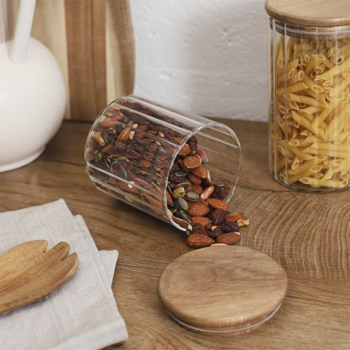 Bocal De Conservation 50cl Avec Bouchon En Acacia - Torek