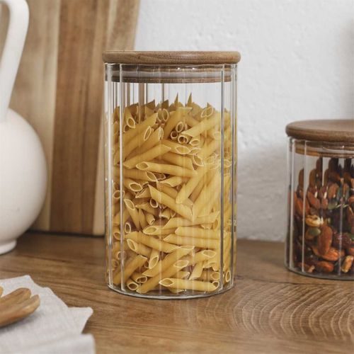 Bocal De Conservation 70cl Avec Bouchon En Acacia - Torek