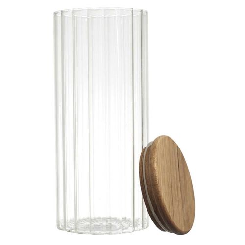 Bocal De Conservation 110cl Avec Bouchon En Acacia - Torek