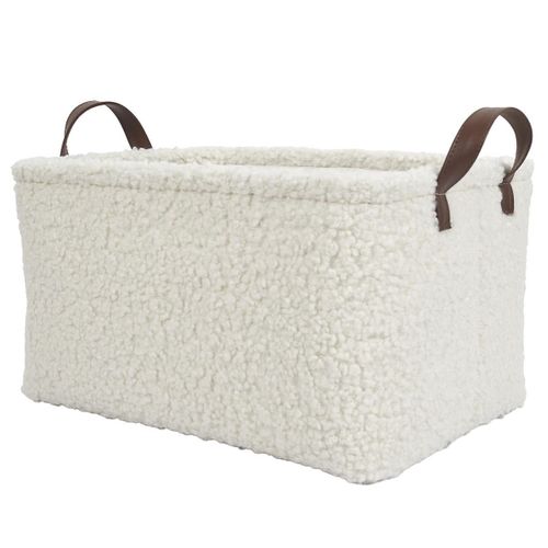Ensemble De 3 Paniers Rangement Blanc Bouclette - Inius