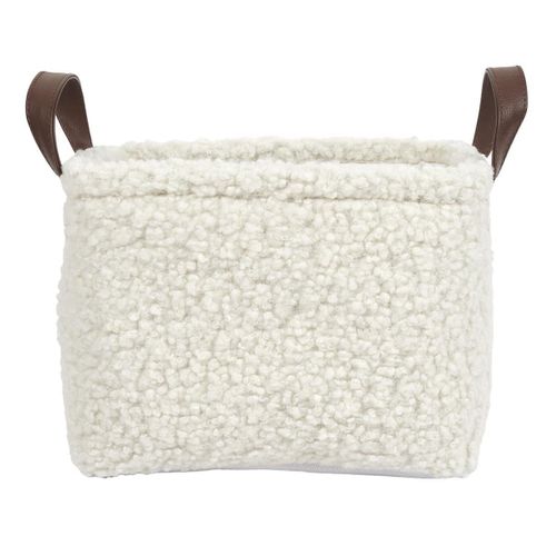 Ensemble De 3 Paniers Rangement Blanc Bouclette - Inius