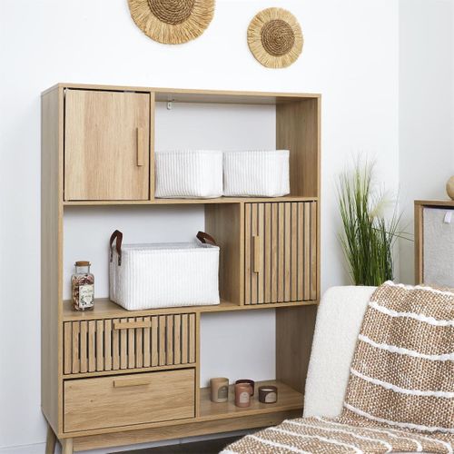 Trio De Panier De Rangement Blanc Velours H20 Cm - Inius