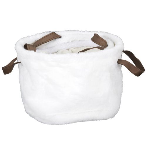 Lot De 3 Paniers Gigogne Effet Fourrure Avec Poignées - Ponti